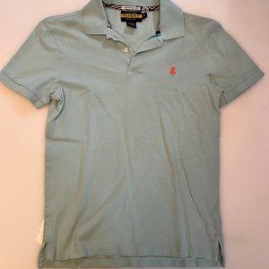 Sea green Vintage Slim Fit Ralph Lauren Men's Rugby short sleeve polo